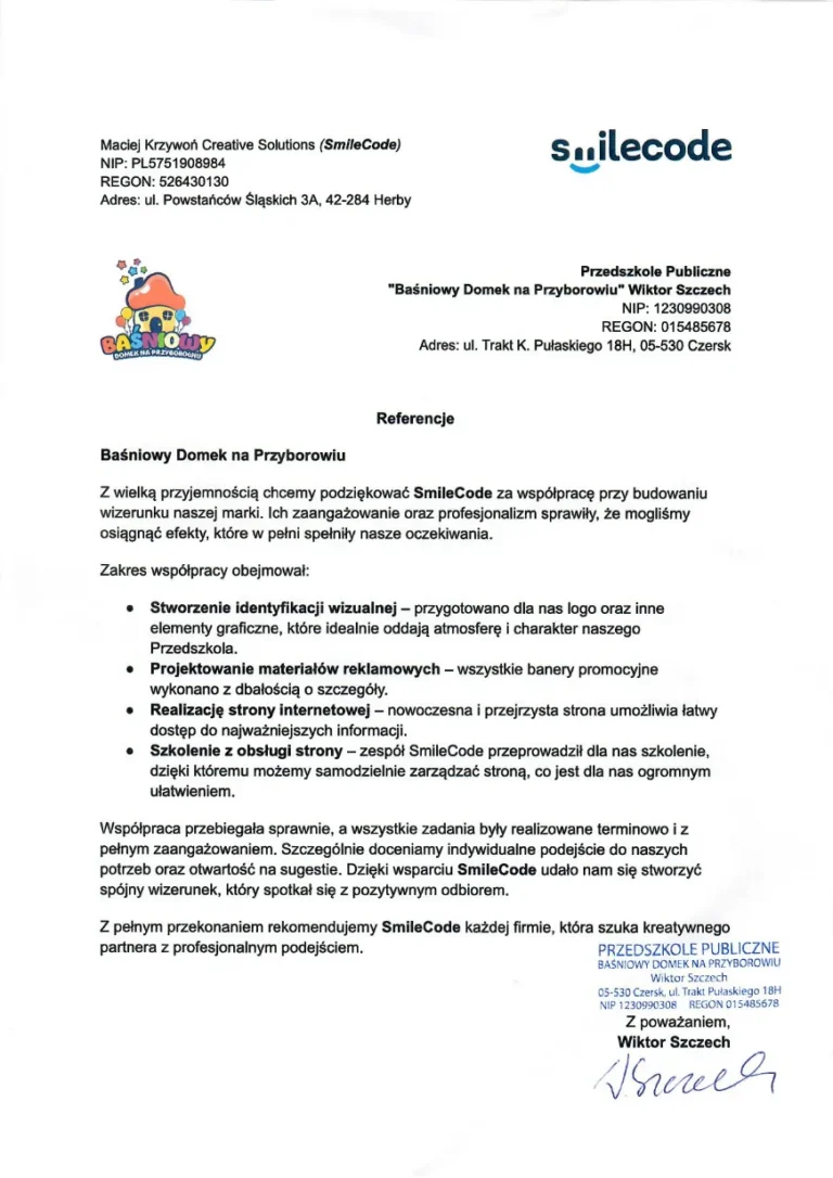 tworzenie stron internetowych