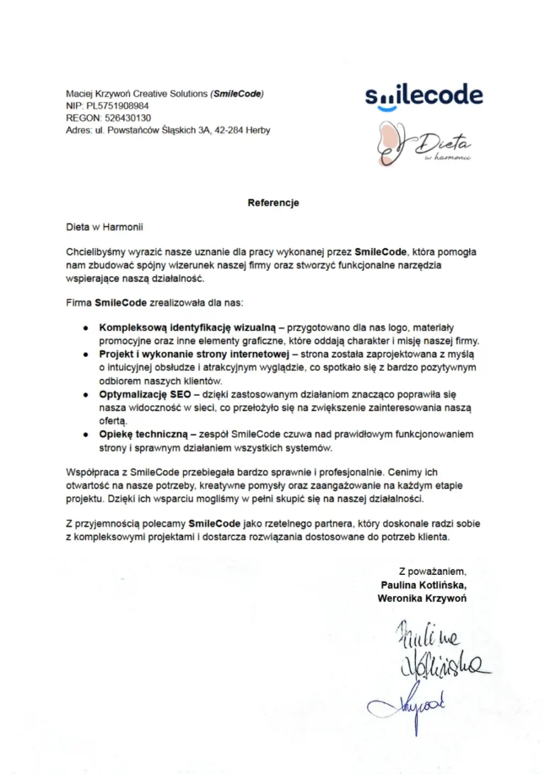 tworzenie stron internetowych